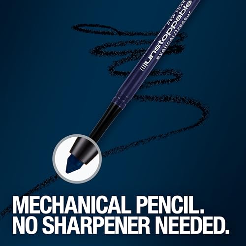 Maybelline Unstoppable Waterproof Mechanical Brown Eyeliner Pencil, Easy to Apply, Smooth Glide, Up to 24 Hour Wear, Espresso, Pack of 2