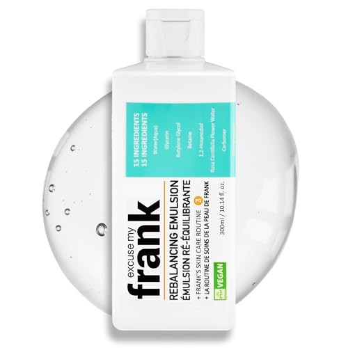 Excuse My Frank - Rebalancing Emulsion Korean Face Moisturizer for Dry & Itchy Skin, Deep Hydration & Soothing Care Lightweight Korean Skin Care Hydrating Moisturizer Face Serum (1 Pack)