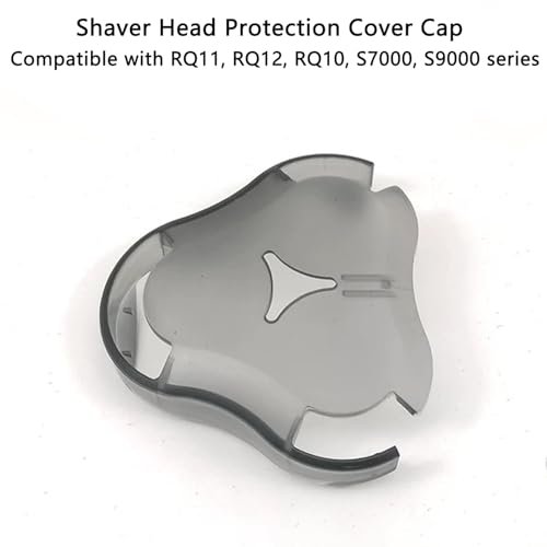 Shaver Head Protection Cover Cap with Cleaning Brush, Guard Razor Head Cover Plastic Protective Cap for Electric Shaver RQ11 RQ12 RQ1150 RQ1151 RQ1131 RQ1130 RQ1175 RQ1060 RQ1075 RQ1085 RQ109 S7000