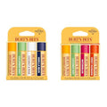 Burt's Bees Lip Balm Stocking Stuffers, Moisturizing Lip Care Christmas Gifts, Sweet Sorbet & Beeswax, Cucumber Mint, Watermelon and Sweet Mandarin Lip Balm Pack