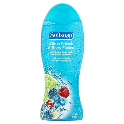 Softsoap Moisturizing Body Wash - Citrus Splash & Berry Fusion - Net Wt. 18 FL OZ (532 mL) Per Bottle - Pack of 3 Bottles