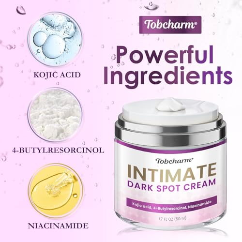 Skin Bleaching Cream for Intimate Areas - Skin Whitening and Lightening Cream, Dark Spot Corrector for Inner Thigh, Bikini Line, Underarms, and Sensitive Areas