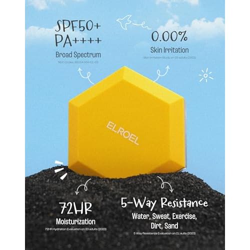 Pang Pang Big Sun Cushion Plus Refill - Korean Hypoallergenic & Cooling Face Sunscreen with Puff Sponge - Broad Spectrum SPF50+ PA++++ (0.88 oz)