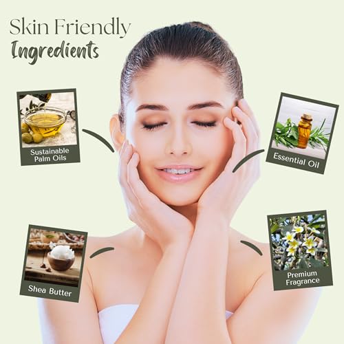 Wavertree & London Frangipani & Gardenia Scented Natural Soap Bar, 7oz Moisturizing French Triple Milled Soap Bar for Women & Men Enriched with Organic Shea Butter, Pure Bath & Body soap bar (1 Bar)
