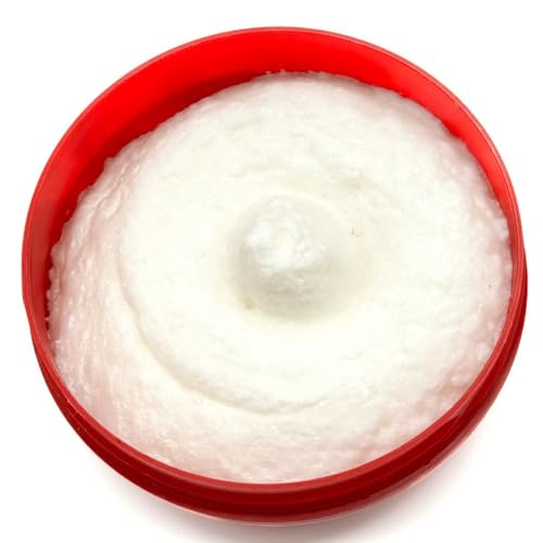 TFS Ciotola Rossa Semi Soft Shaving Soap, Classic Almond Scent 125ml (4.2 oz), Made in Torino Italy since 1945, Creates a Luxurious Lather, For use with a Shave Brush