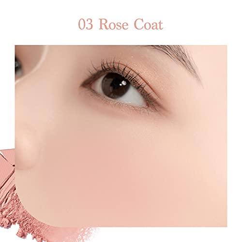 Dasique Blending Mood Cheek 04 Beige Knit l Vegan, Cruelty-Free l 4 Blendable Shades in Lightweight, Long-lasting, Smooth Powder