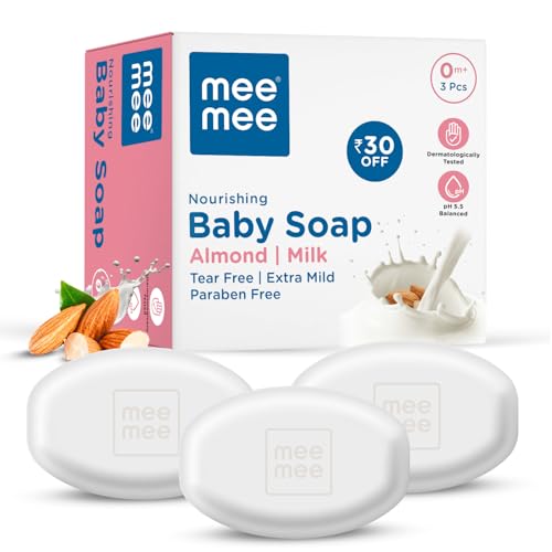 Nourishing Baby Soap with Almond & Milk Extracts 75g (Pack of 3)