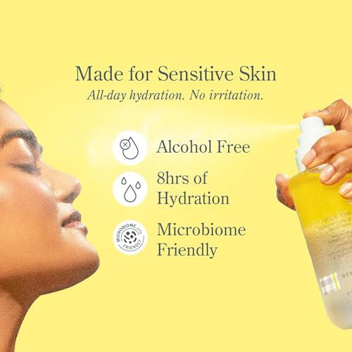 Beekman 1802 Milk Shake Hydrating Face Mist ? Setting Spray & Milky Toner with Hyaluronic Acid & Squalane ? Facial Toner & Face Spray ? Lightweight Hydration, Minimizes Pores, Travel Size