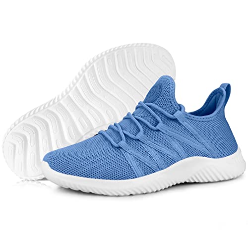 Feethit Womens Slip On Running Shoes Non Slip Walking Shoes Lightweight Gym Workout Shoes Breathable Fashion Sneakers