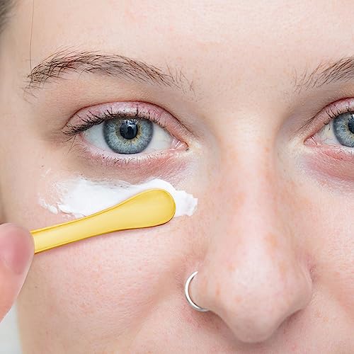 15 Pieces Mini Metal Cosmetic Skincare Spatula,YuCool Mini Reusable Mask Facial Scoop,for Facial Cosmetic for Face Mask Cream(3 Colors)