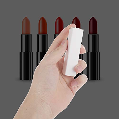 EXCEART Lipstick Pack 50 Pcs Lip Gloss Tubes Kraft Paper Packaging Boxes Lipstick Storage Boxes Lip Balm Wrapping Box (White) Paper Essential Oil Box
