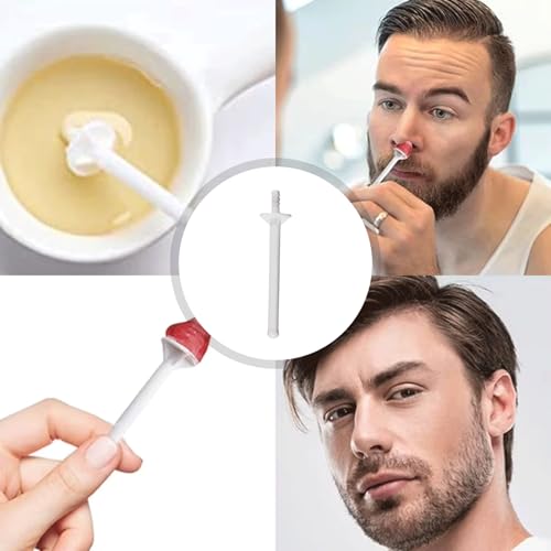 100PCS Nose Wax Sticks, Disposable Nasal Wax Applicators, Plastic Nose Cleaning Hair Remover Kit for Painless Nostril And Eyebrow Hair Removal for Men and Women