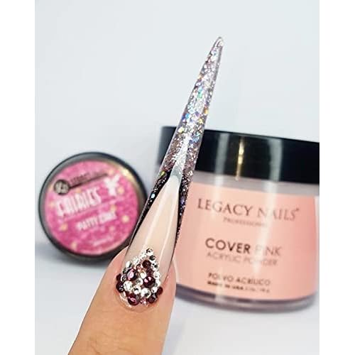 Legacy Nails Professional Cover Acrylic Powder - 1Lb Pink, Ideal for French Nails and Nail Extensions