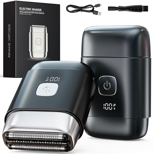 Foil Shaver, 2026 Upgraded 3D Electric Razor for Men, Mini Travel Shaver for Men Compact Portable Foil Shavers for Men, Washable Wet/Dry Mens Electric Shaver, Smart LED Display