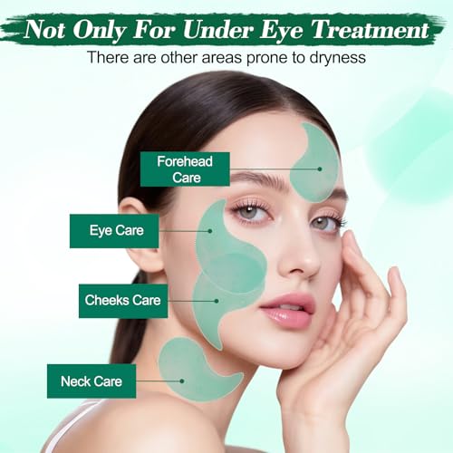 Seaweed & Collagen Under Eye Patches, 60 Pcs Under Eye Masks for Dark Circles, Puffiness & Fine Lines, Nourishing & Firming Eye Mask Skincare for Women Men, Stocking Stuffers, with Applicator Spoon