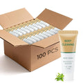 Mini Travel Body Wash, Individually Wrapped Travel Size Bulk Shower Gel Set, Trial Sample Small Single Use Men Women Toiletries Amenities for Hotel/Camping/Vacation/Homeless 1 Fl Oz (Pack of 100)