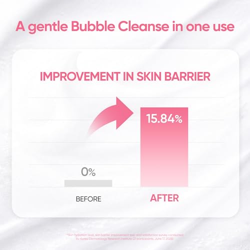 BANILA CO Clean It Zero Amino Bubble Cleanser | pH-Balanced Foaming Facial Cleanser for Sensitive Skin | Daily Moisturizing Face Wash with Hyaluronic Acid & Ceramide (300ml / 10.14 fl. oz)