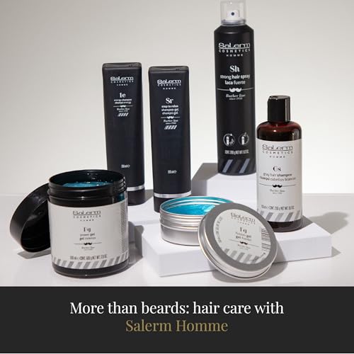 SALERM - 2-in-1 Gel and Shampoo - Stop To Relax Homme Barber Line - 250 ml - for All Hair and Skin Types - Refreshing and Relaxing Fragrance - Daily Use - Gentle Cleaning