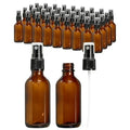 KEYWING 36 Pack Small Amber Glass Spray Bottles for Essential Oils, 2oz Empty Fine Mist Mini Spray Bottles, Refillable Containers for Hair, Travel, Plants, Cleaning, Skin Care