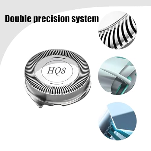 HQ8 Replacement Heads for Philips Norelco - 3 Pcs HQ8 Blades for Norelco Aquatec Shavers PT720 PT730 AT810 AT815 AT830 AT880