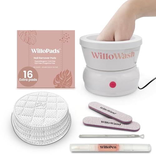 Willowash Electric Nail Soaking Bowl and Willopad Refills Bundle