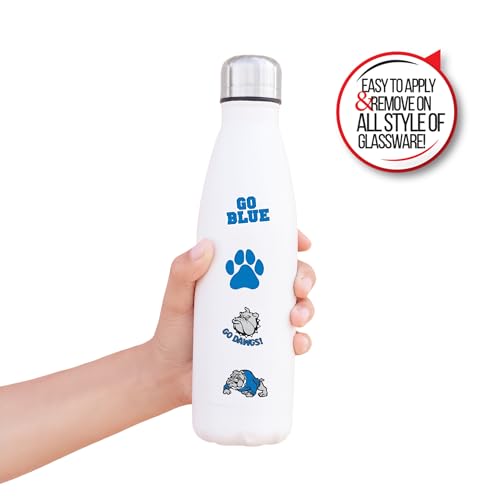 Sports Spirit Temporary Tattoos / 100 Mini Team & School Spirit Designs/Skin Safe/Removable (Blue Dawgs)