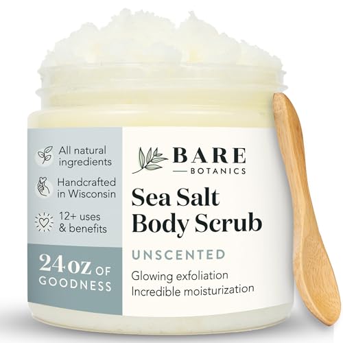 Bare Botanics Lavender Tea Tree Body Oil (Custom Formulated) + Unscented Body Salt Scrub