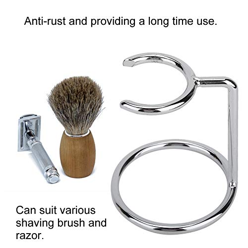 And Brush Stand,Men Stainless Steel Shaving Brush Stand Holder For Salon Home Travel Use