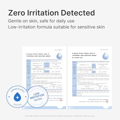Deep Moisture Serum ? Korean Hydrating Face Serum with Algae11, Niacinamide & Arginine for Dry Skin, Barrier Repair & Glass Skin Glow, Fragrance-Free K-Beauty Skincare, 50ml / 1.69 fl.oz.