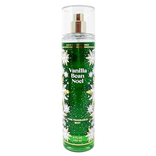 Bath and Body Works Vanilla Bean Noel Shower Gel, Body Lotion, Fine Fragrance Mist Daily Trio Gift Set 2018