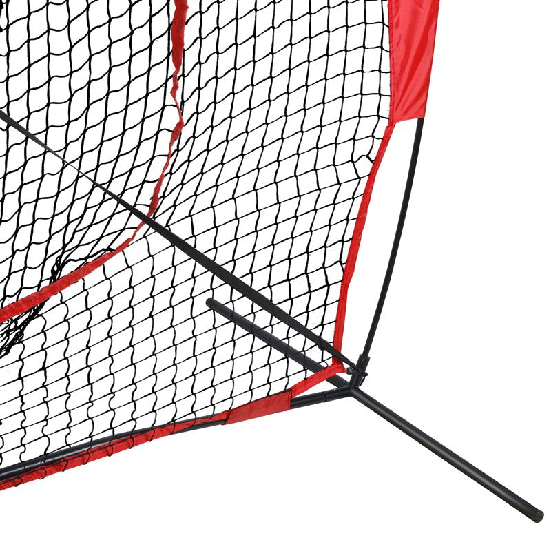 7' x 7' Baseball Softball Practice Net with Strike Zone, Frame & Carry Bag