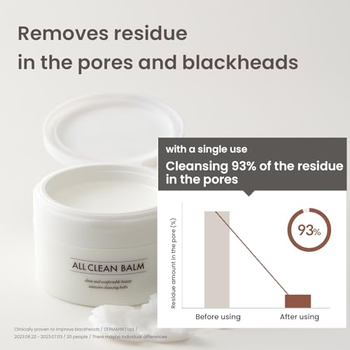 HEIMISH All Clean Balm - Cleansing Balm, Waterproof Makeup Remover, Face Cleanser, Oil Based Cleanser, Korean Skincare with Natural Aroma Oil, Vegan, For All Skin Types, 4.0fl.oz/120ml, 2 Packs