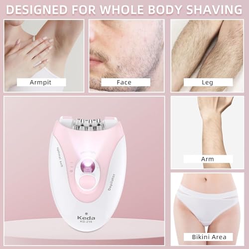 Epilators for Women Face with 2 Speeds Glabrouse Skin Epilator Face Trimmer Device Pluxy Hair Removal for Face Epilator Face Bikini Arm Legs Armpits