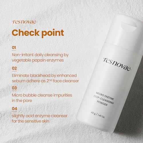 Enzyme Cleansing Powder ? 15g (0.53 oz) ? Purifies Pores, Removes Blackheads & Whiteheads, With Papain Enzyme for Smooth & Clear Skin | Low pH, Non-Irritating, For Sensitive Skin