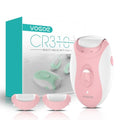 Electric Callus Remover for Feet, Rechargeable Foot File Pedicure Tools with 3 Rollers & 2 Speeds, Professional Feet Scrubber Remover Foot Care for Calluses, Cracked Dry Dead Skin CR310 Pink