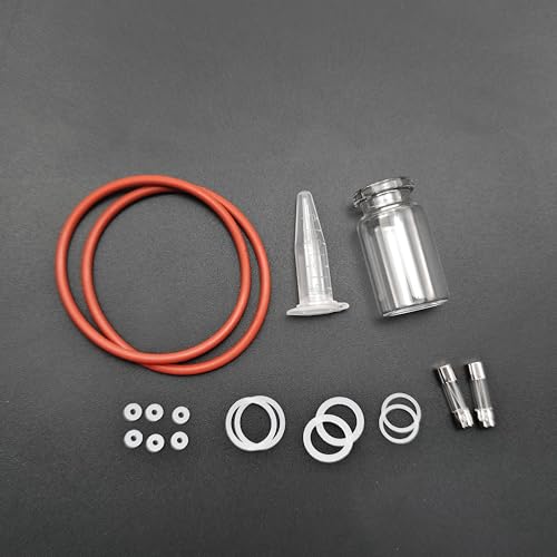Elitzia Hydrofacial Machine Spart Part Accessories for Hydro Facial Aqua Peeling Machine£¨Spray Glass 5 Size of Rubber Ring Seal 2pcs Fuse Fine Needle£©