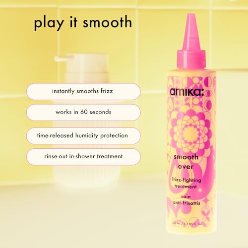 amika the shield anti-humidity spray | lightweight, invisible heat protection spray, contains UV filters, for smooth, frizz free hair