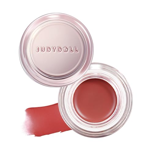JUDYDOLL Multi-Use Balm - Cream Blush + Eyeshadow + Lip, Non-Greasy & Non-Cracking, 53% Nourishing Essence with Squalane & Hyaluronic Acid, Lightweight Travel Makeup