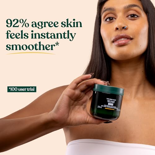 The Body Shop Mango Essentials Gift Set (Shower Gel 250ml + Body Yogurt 200ml + Hand Balm 30ml), Fruity Festive Trio with Mango Seed Oil, Nourishing & Hydrating Body Care, Vegan