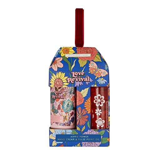 Heathcote & Ivory Love Revival Hippie Power Hand Cream & Pulse Point Oil Set