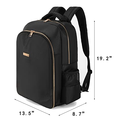 MAXPAND Large Backpack Bag Organizer for Barbers Clippers and Supplies Portable Hairstylist Clipper Backpack Travel Barber Shop Tools Bag 3 in 1 (BLACK), 19 INCHES