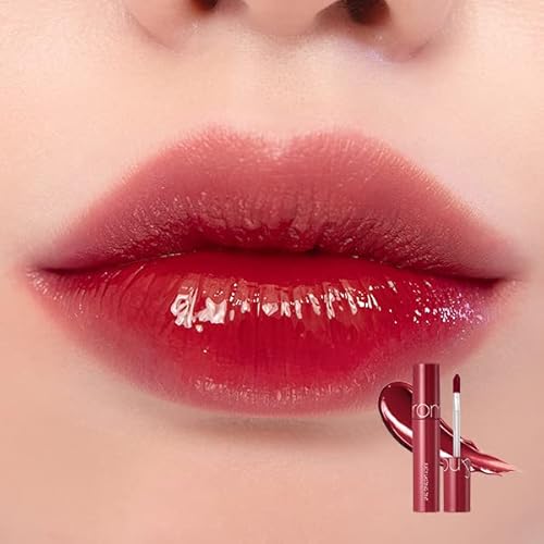 rom&nd Juicy Lasting Tint #12 Cherry Bomb - K-Beauty Vibrant Red Lip Stain for Pure, Glossy, Long-Lasting Hydration & Effortless Natural Radiance