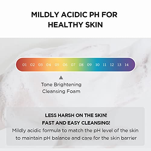 SKIN1004 Tone Glowing Cleansing Gel Foam, 125ml, Makeup Remover & Face Cleanser with Madagascar Centella Asiatica & MadeWhite, Korean Hydrating Gel Facial Cleanser, Korean Skincare