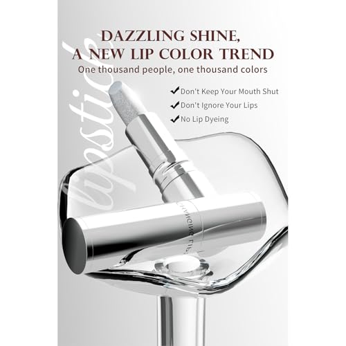 Glitter Lip Gloss - Shimmering Lip Stain That Adapts to Your Lips,Color Changing Lip Gloss, Long-Lasting Hydrating Formula with Sparkling Finish, Natural Flush Effect