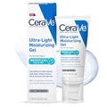 CeraVe Ultra-Light Moisturizing Gel, Hydrating Gel Face Moisturizer For Men & For Women with Ceramides, Niacinamide, Hyaluronic Acid, Fragrance Free, Oil-Free, Mattifying Moisturizer, 1.75 FL Oz