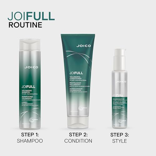 JoiFULL Volumizing Styler | For Fine, Thin Hair | Add Instant Body | Long-Lasting Volume & Texture | Protect Against Pollution | With Rice Protein & Bamboo Extract | 3.38 Fl Oz