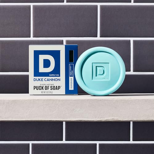 Duke Cannon Supply Co. Puck Soap Bundle ? Men¡¯s Hydrating Rounded Bar Soap with Masculine Scents for All Skin Types - Hydrating & Deep Cleaning - Superior, 5 oz (6 Pack)