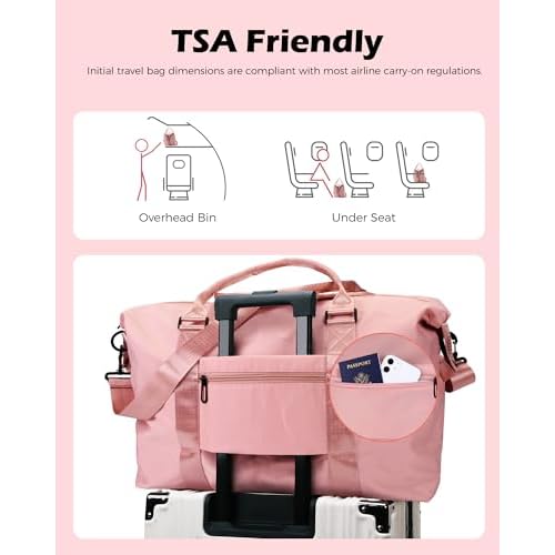 Initial Makeup Bags + Initial Overnight Bag, Gift for Her