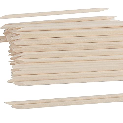FUNSUEI 2000 PCS 4.5 Inches Orange Sticks for Nails, Double Sided Orange Wood Nail Sticks, Orange Wood Cuticle Sticks for Cuticle Pusher Remover Manicure Pedicure