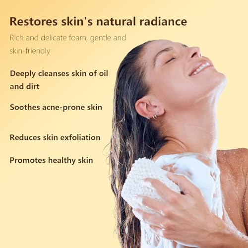 Lemon Turmeric Soap Bar for Face Body Gentle Cleansing Natural Handmade Soaps Bar Lemon Turmeric Soap For All Skin Types £¨3Pcs£©